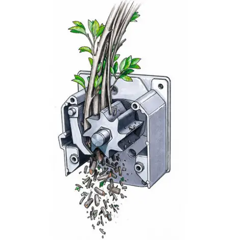 broyeur silencieux systeme de coupe rotor