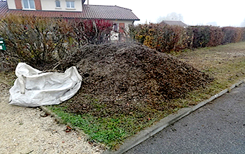 volume des branches après broyage